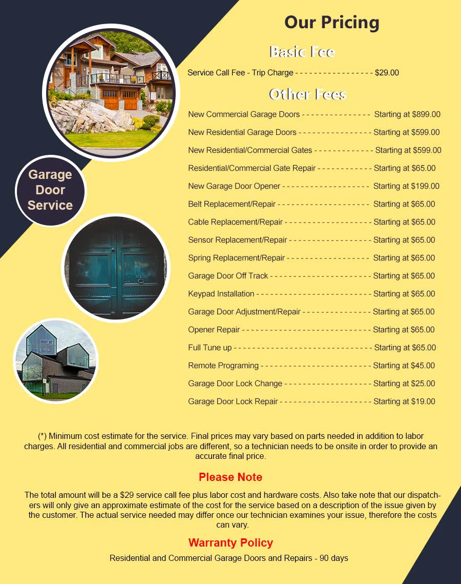 Elite Garage Door Service Minneapolis, MN 612-615-7140 - pricelist6
